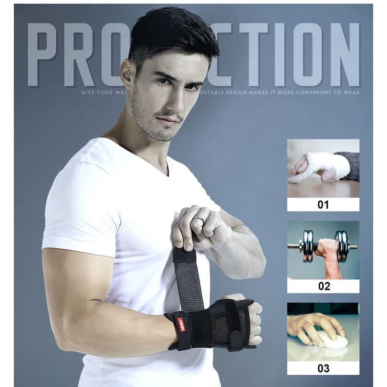 AOLIKES 1680 Wrist Brace Support Sport WristBand Steel Splint Aolikes 1 Pcs