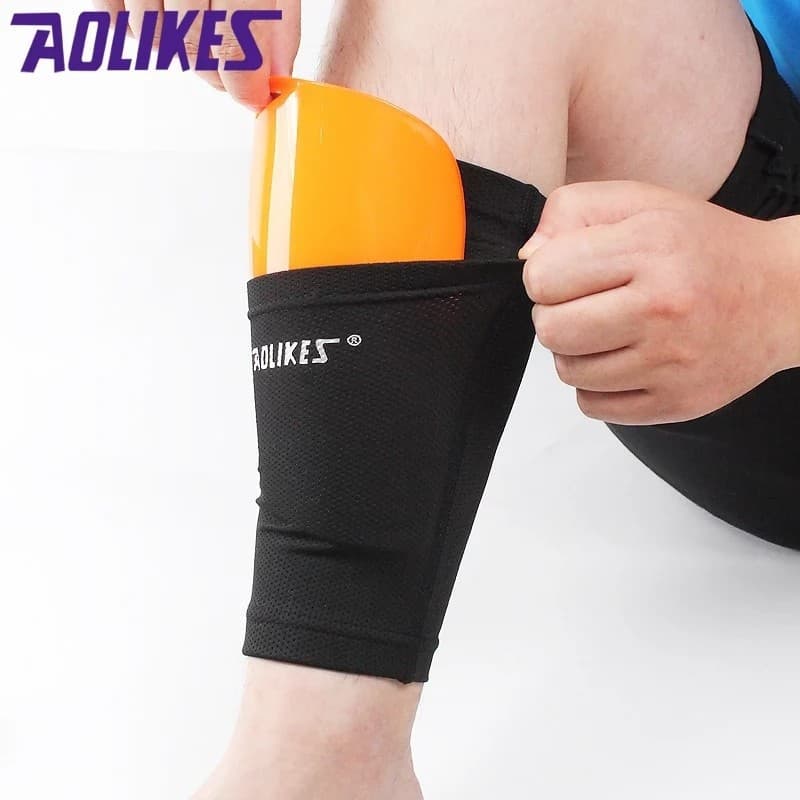 Shin Guard Sleeve AOLIKES 7968 Pelindung Tulang Kering Olahraga Sarung Dekker Deker Betis