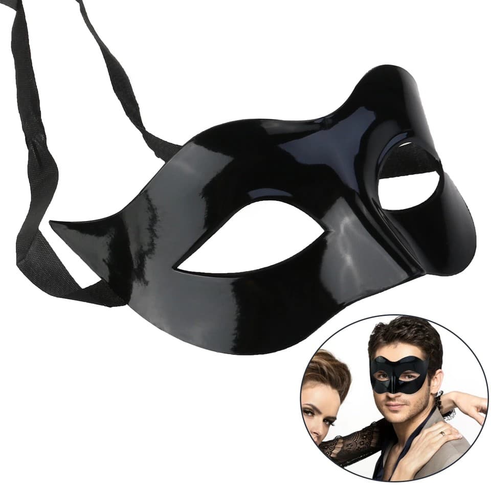 Topeng Pesta Party Mask Topeng Pria Halloween Topeng Wanita - Polos