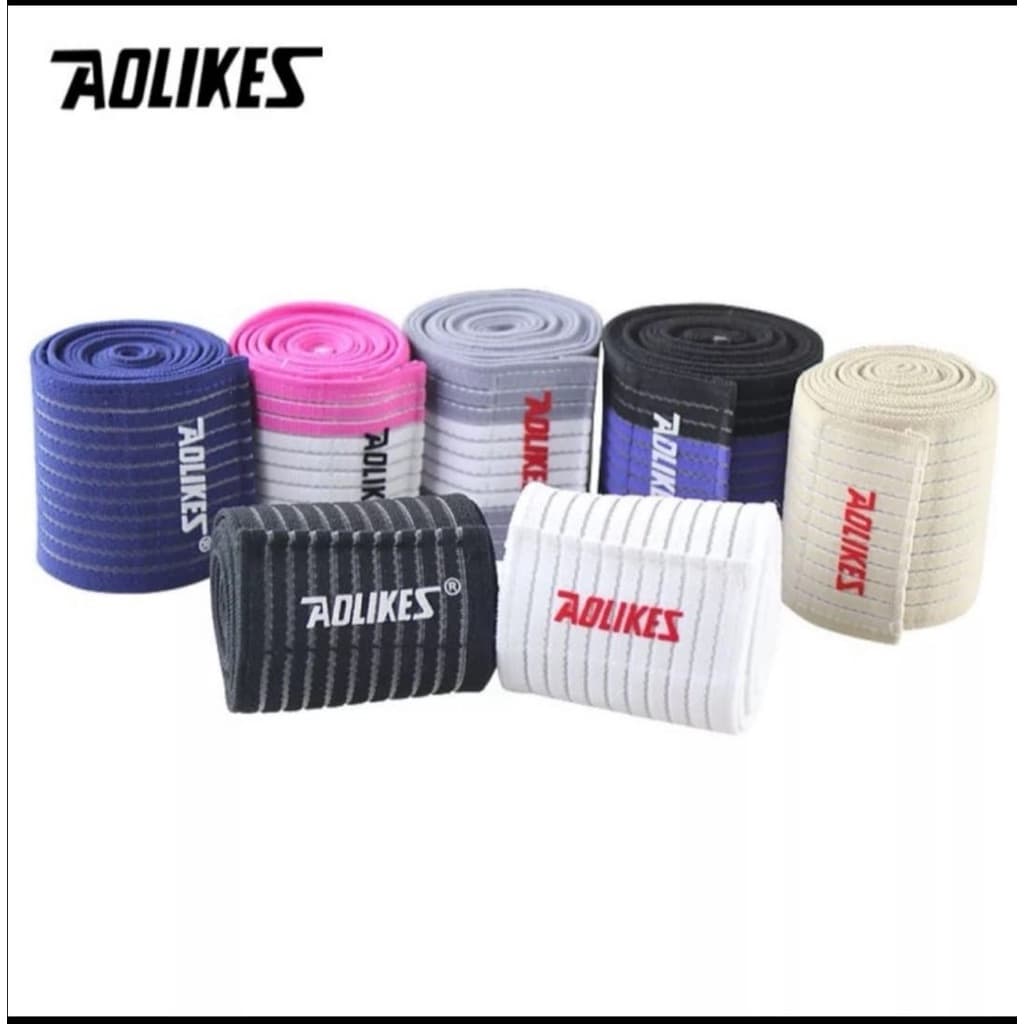 AOLIKES 1516 Knee Wrap Wraps Support Sleeve Deker Lutut Kaki Betis