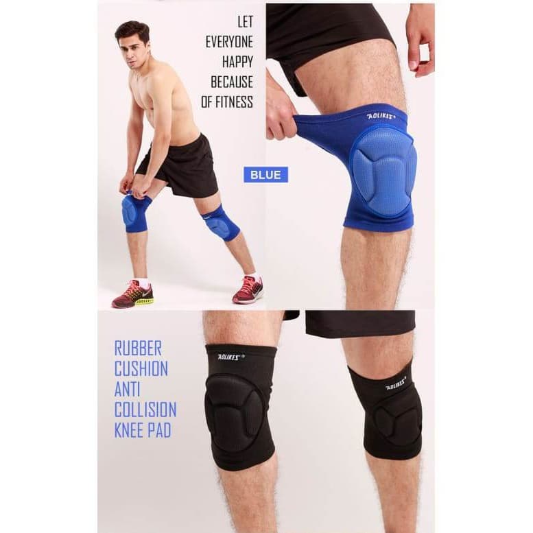 AOLIKES 0217 Knee Support Knee Pad Pelindung Lutut Dekker Deker Futsal Kneepad