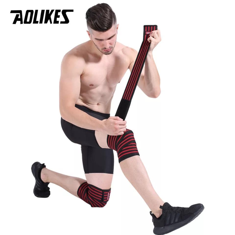 AOLIKES 7165 Pelindung Lutut Knee Support Wrap Wrist Strap Deker Dekker