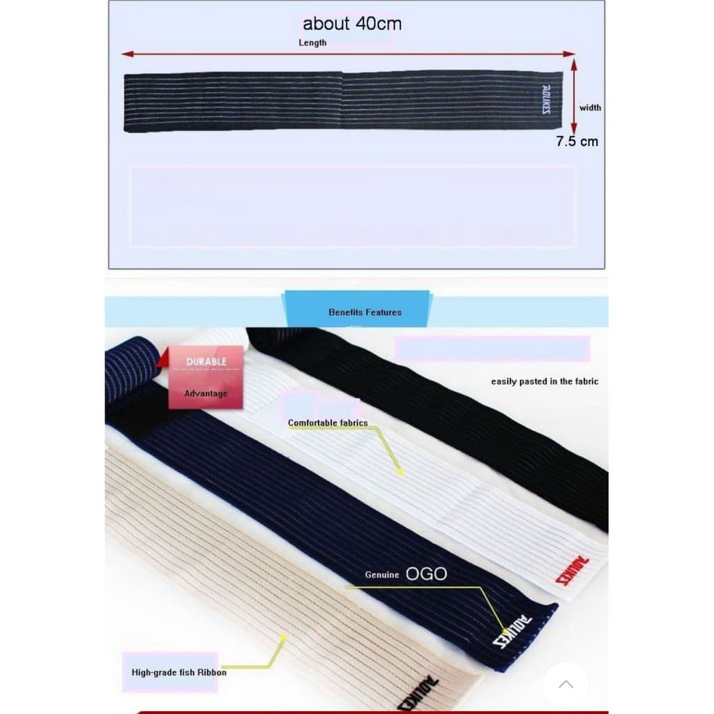 AOLIKES 1536 Wrist Support Bandage Deker Wrist Wrap Pelindung Pergelangan Tangan Terkilir — gambar 3