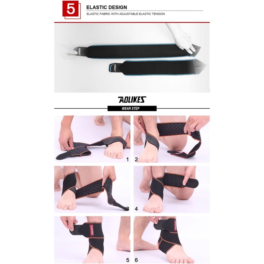 AOLIKES 1527 Ankle Support Protector Elastic Pelindung Kaki Ankle Pad