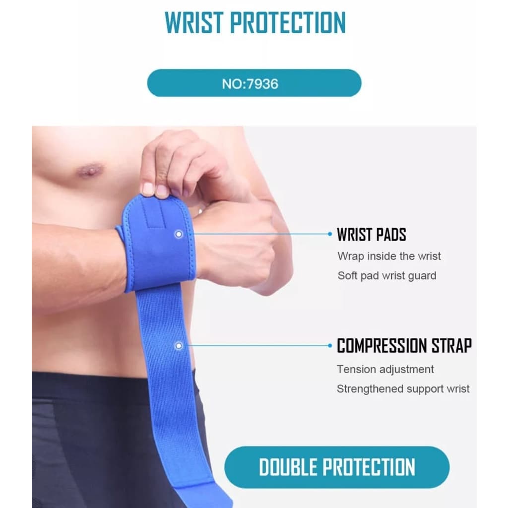 AOLIKES 7936 Wristband Hand Wrap Wrist Band Support Pelindung Pergelangan Lengan Tangan Terkilir