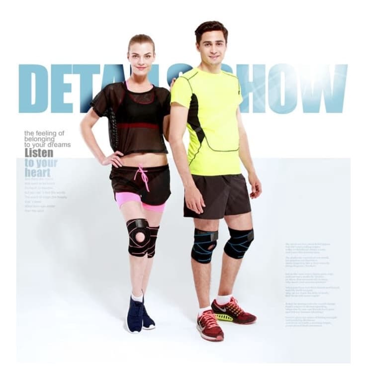 AOLIKES 7908 Knee Pad Pelindung Lutut Knee Support Decker Deker Lutut Gym Fitness