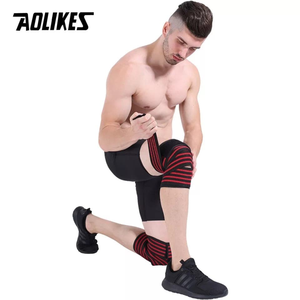 AOLIKES 7165 Pelindung Lutut Knee Support Wrap Wrist Strap Deker Dekker