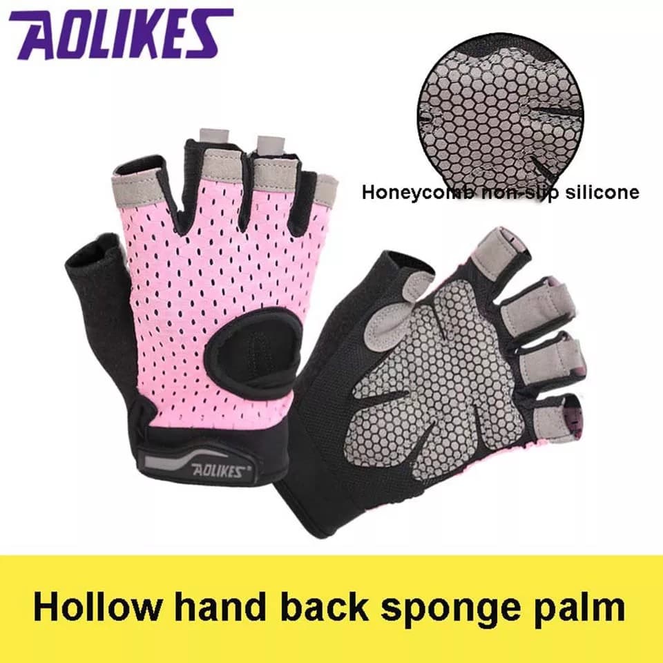 AOLIKES 113 Gloves Sarung Tangan Sepeda Motor Gym Fitness Hand Wrist Support