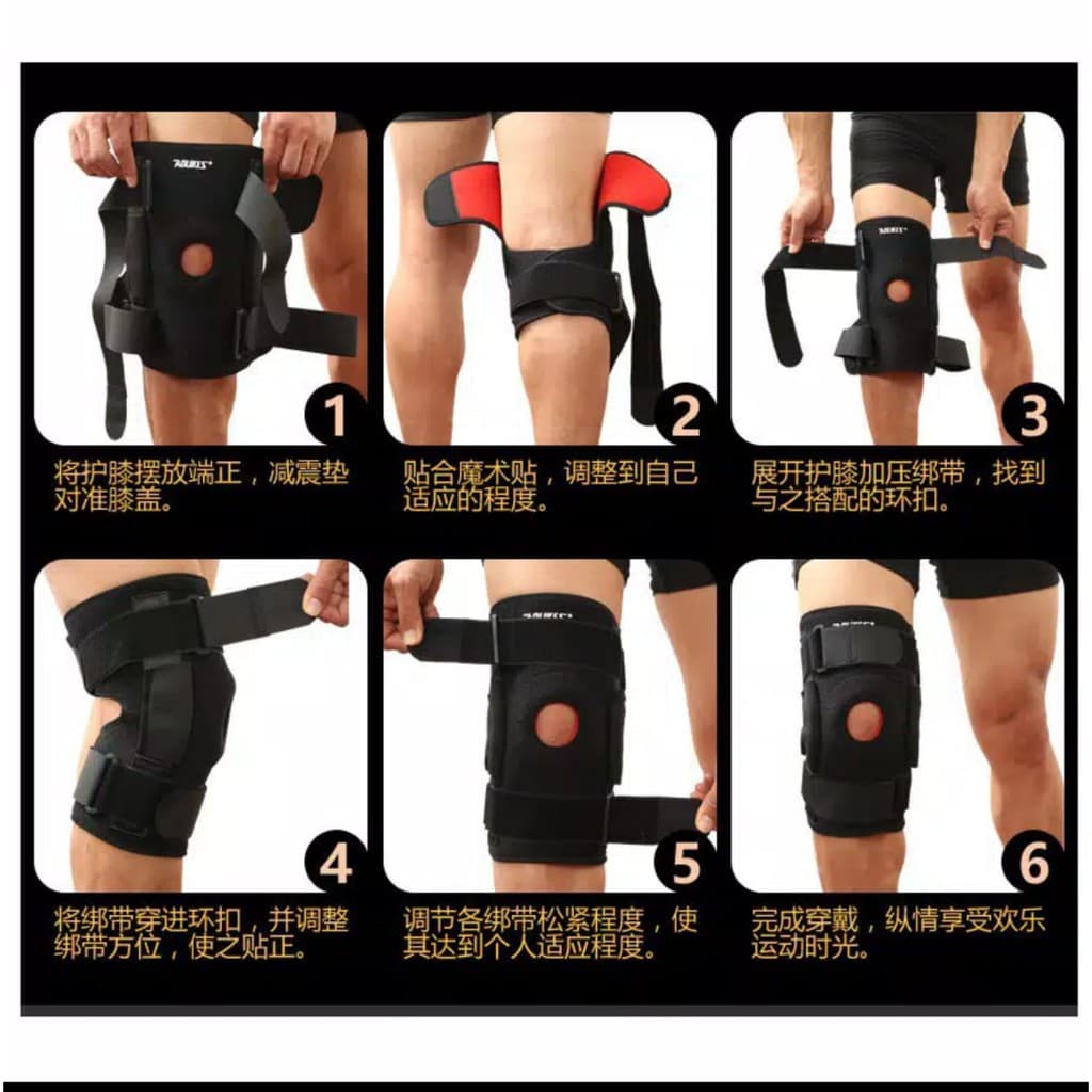 AOLIKES 7907 Knee Support Knee Pad Pelindung Lutut Deker Knee Brace