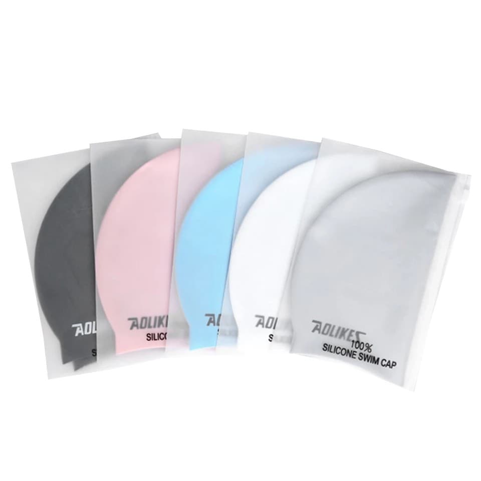 AOLIKES 5010 Topi Renang Silicone - Swim Cap - Penutup Kepala Renang - Topi Renang Anak Dewasa