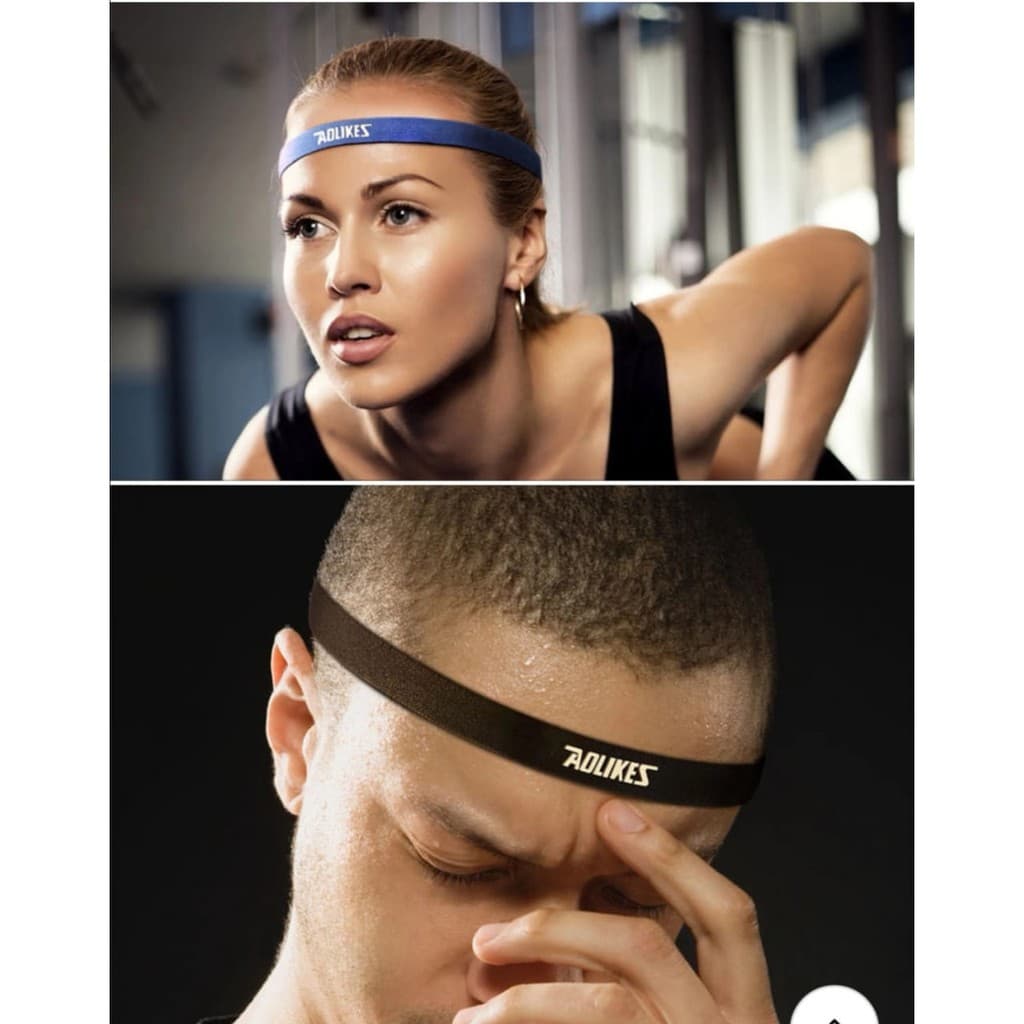 AOLIKES 2101 Headband Hairband Sport Head band Bandana Pengikat Kepala Bandana Mini Yoga Running Gym