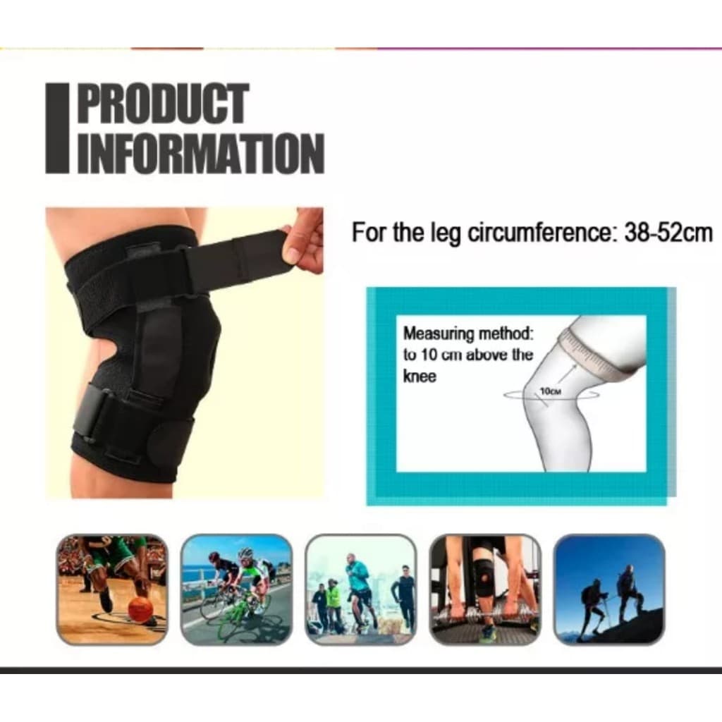 AOLIKES 7907 Knee Support Knee Pad Pelindung Lutut Deker Knee Brace