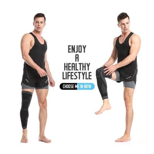 AOLIKES 7060- Knee Support Knee Pad - Pelindung Lutut Panjang Paha Betis