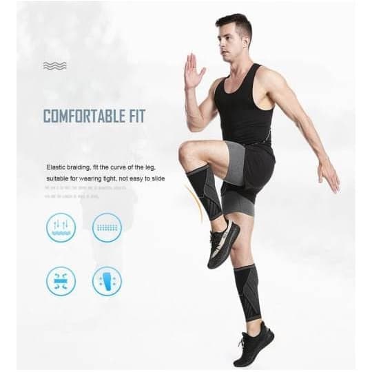 AOLIKES 7760 - Deker Pelindung Betis Lutut Kaki Calf Support - Calf Sleeve