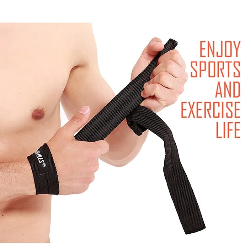 AOLIKES 7635 Wrist Band Strap Fitness Gym Weight Lifting Pull Bar Support Wrap Hand Grip