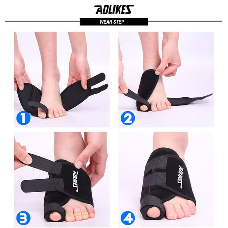 AOLIKES 1051 Toe Correction Thumb Big Bone Toe Corrector Bunion Aid Pelindung Jari Kaki Jempol