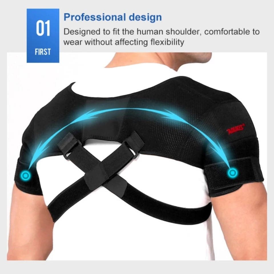 AOLIKES 1695 Penyangga Pelindung Punggung Bahu Cidera Shoulder Support
