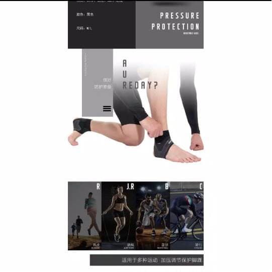 AOLIKES 7130 Ankle Support Protector Elastic - Pelindung Kaki Gym Fitness