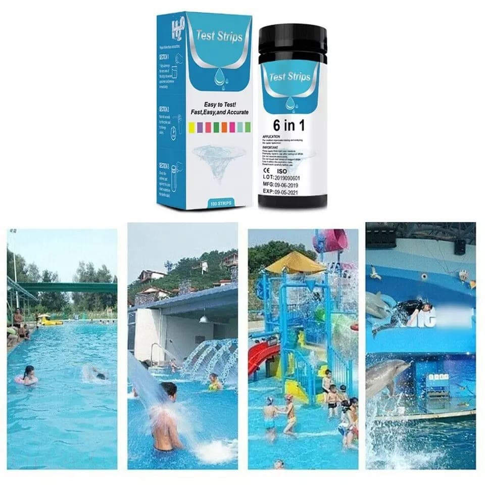 Alat Strip Test Tes Kualitas Air Water PH Alkalinity Chlorine Nitrite