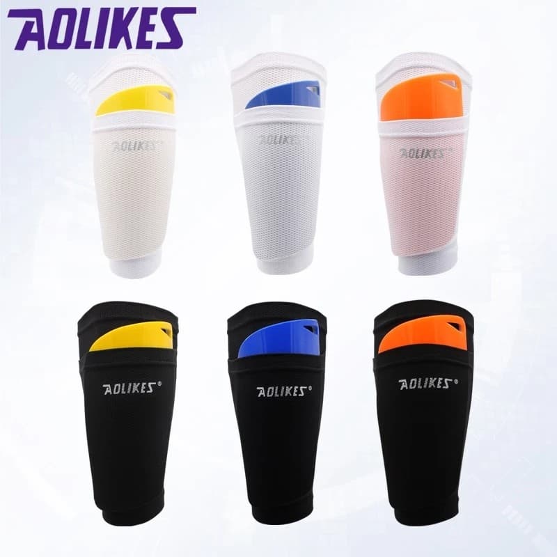Shin Guard Sleeve AOLIKES 7968 Pelindung Tulang Kering Olahraga Sarung Dekker Deker Betis — gambar 4