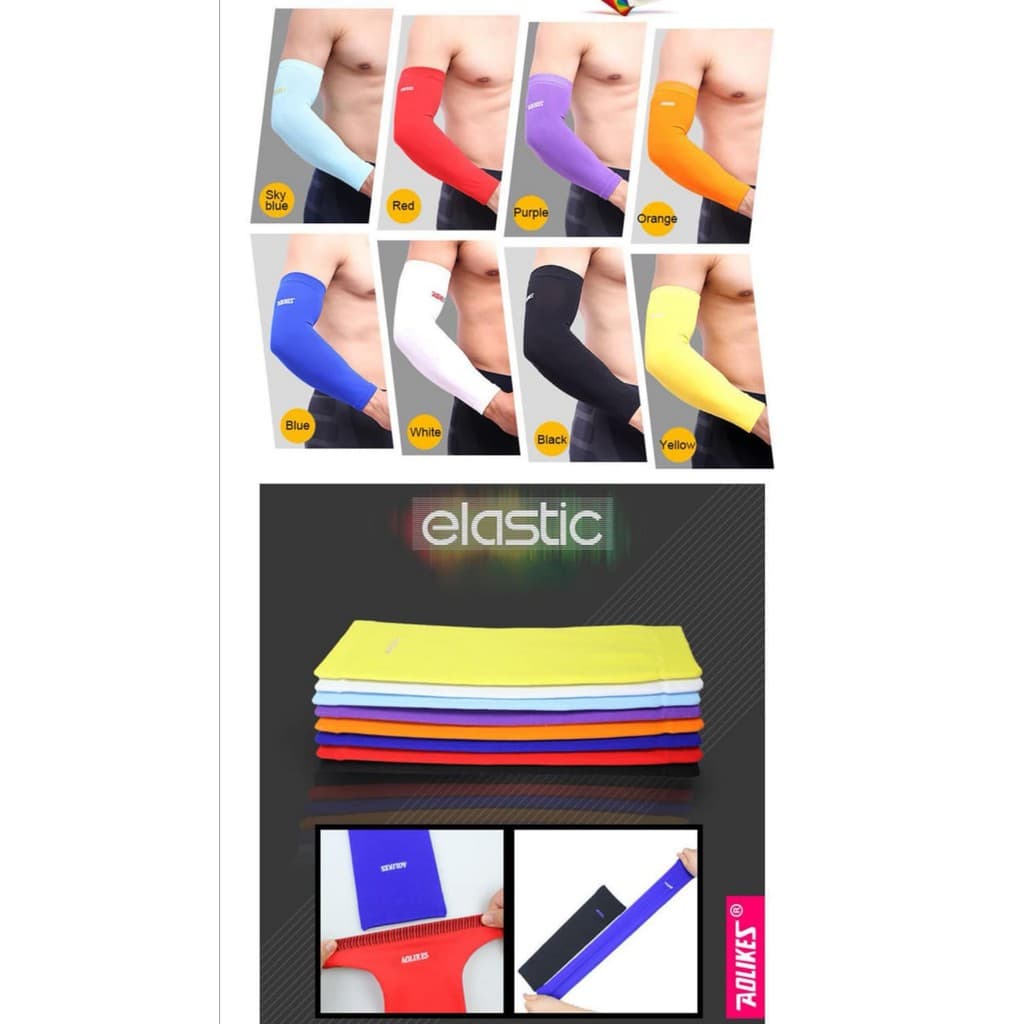AOLIKES 7146 Arm Sleeve - Manset Tangan Sepeda - Arm Warmer - Elbow Support