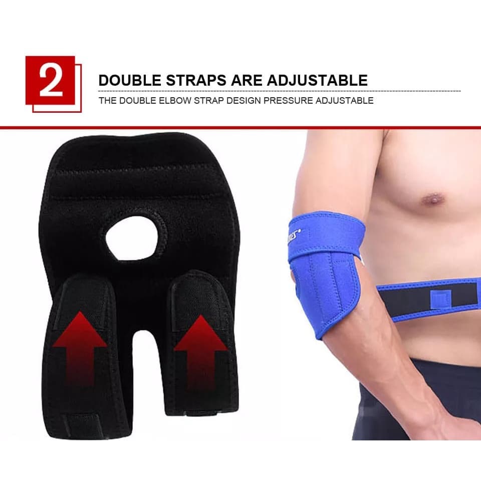 AOLIKES 7946 Elbow Pad Support Straps - Pelindung Dekker Siku Lengan