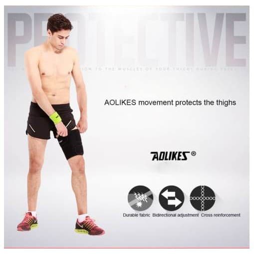 AOLIKES 7956 Pelindung Paha Dekker Deker Thighs Support Brace Knee Support
