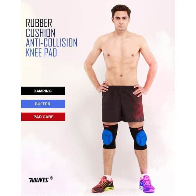 AOLIKES 0217 Knee Support Knee Pad Pelindung Lutut Dekker Deker Futsal Kneepad