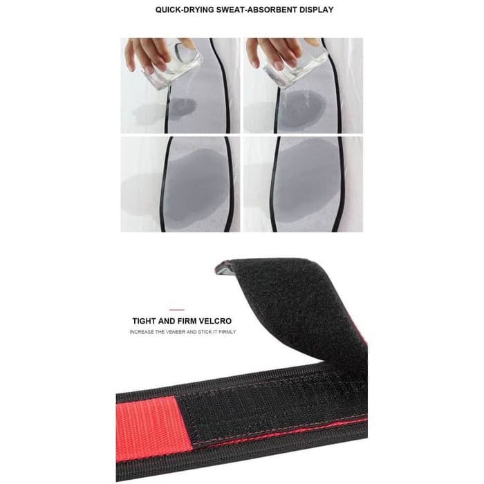 AOLIKES VELCRO BELT SABUK GYM PRONG LOWER BACK SUPPORT FITNESS WAIST SUPPORT - 7983