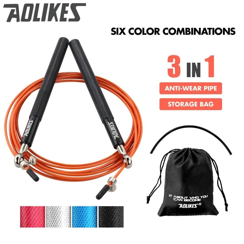 AOLIKES 3202 Lompat Tali Skipping Skiping Jump Rope Gym Fitness Yoga