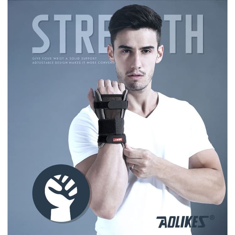 AOLIKES 1680 Wrist Brace Support Sport WristBand Steel Splint Aolikes 1 Pcs