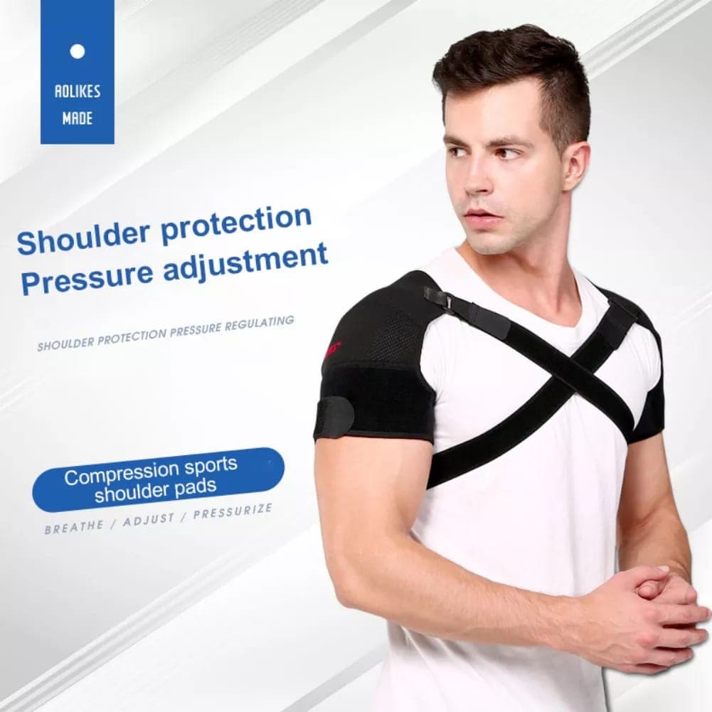 AOLIKES 1695 Penyangga Pelindung Punggung Bahu Cidera Shoulder Support