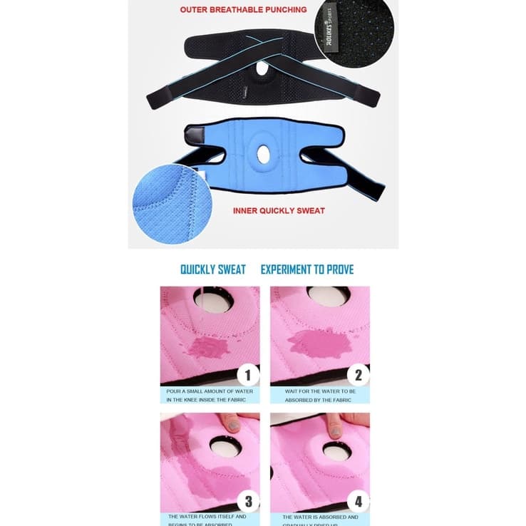 AOLIKES 7908 Knee Pad Pelindung Lutut Knee Support Decker Deker Lutut Gym Fitness