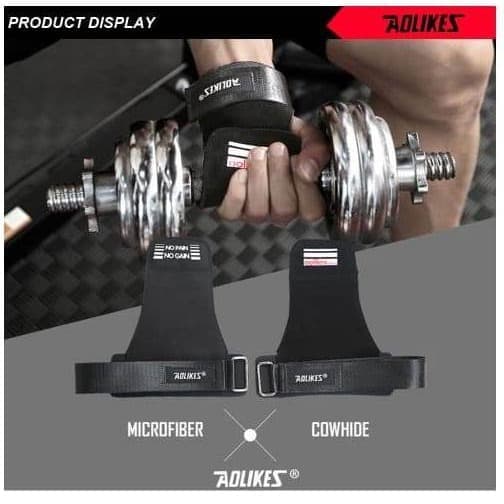AOLIKES 7639 Hand Wrist Band Hand Straps Strap Pull Up Belt Grip Wrist Band Pelindung Lengan Tangan