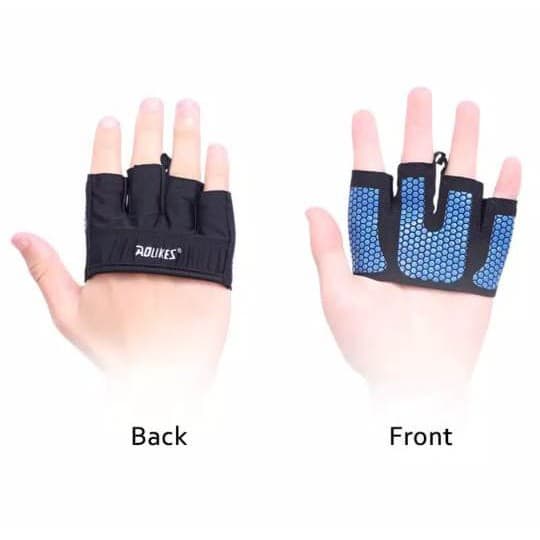 AOLIKES 111 Gloves Sarung Tangan Anti Slip Gym Fitness Wrist Band Support Pelindung Pergelangan Tangan Terkilir