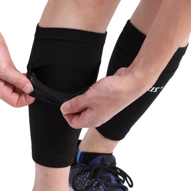 Shin Guard Sleeve AOLIKES 7968 Pelindung Tulang Kering Olahraga Sarung Dekker Deker Betis — gambar 3