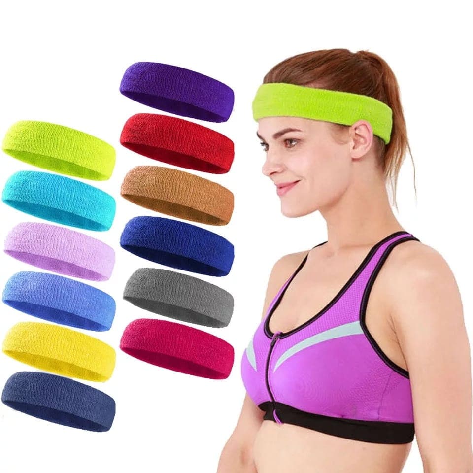 Headband Hairband Sport Running Head Band Pria Wanita Tenis AOLIKES 2106 Pengikat Kepala Bandana — gambar 3