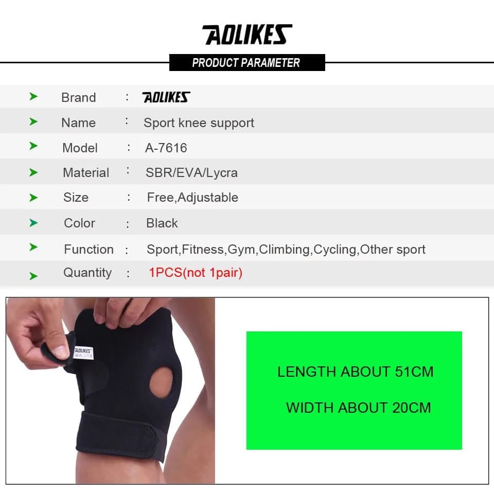 AOLIKES 7616 Knee Support Knee Pad Pelindung Lutut Deker Dekker Lutut Aolikes