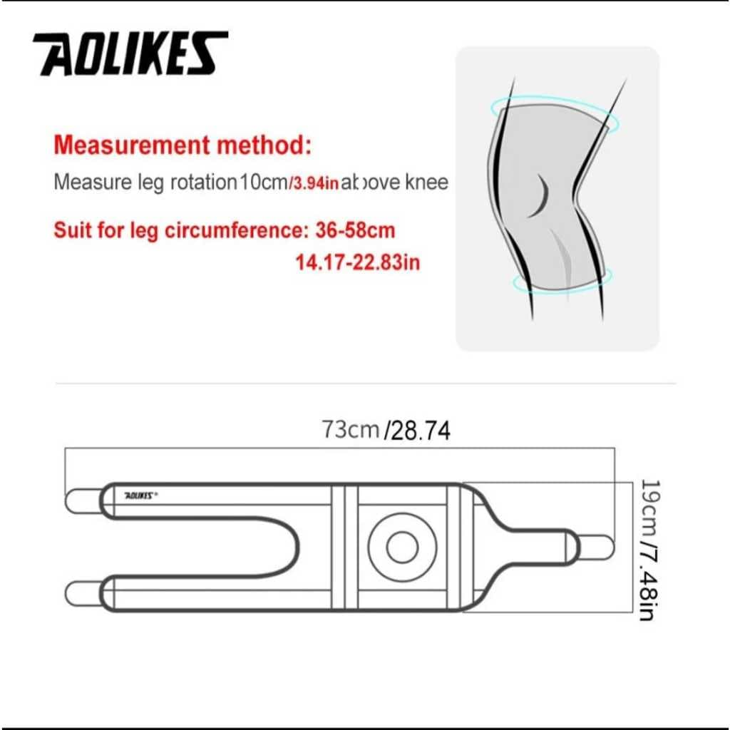 AOLIKES 7906 Terapi Lutut Deker Pellindung Lutut Knee Decker Support
