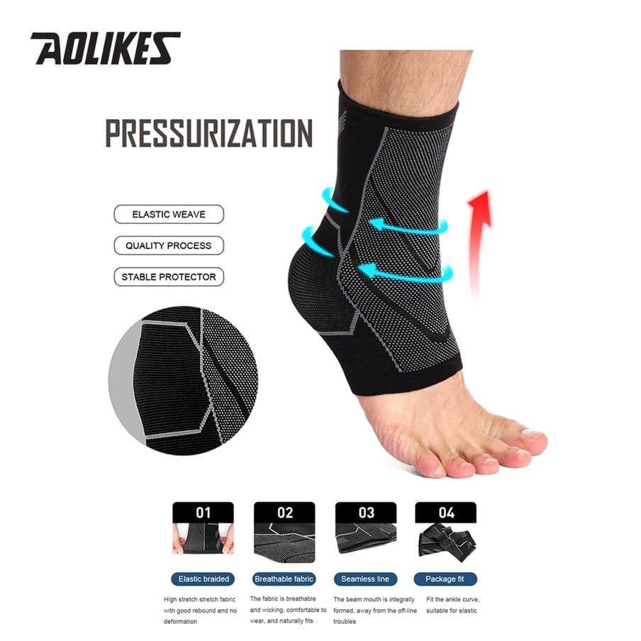 AOLIKES 7137 Pelindung Ankle Engkel Tumit Kaki Guard Ankle Pad Support