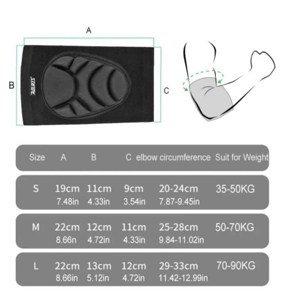 AOLIKES 0245 Pelindung Lengan Siku Deker Dekker Elbow Pad Olahraga Gym