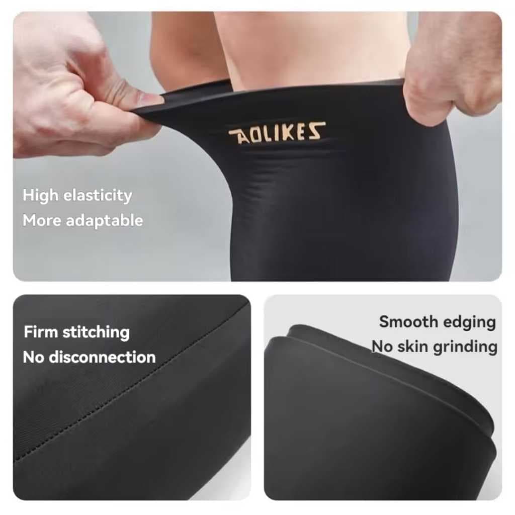 Leg Sleeve Gel Ice Pack Hot Kompres - Pelindung Paha Kaki Betis Lutut Cedera Otot Keseleo Terkilir AOLIKES 3704
