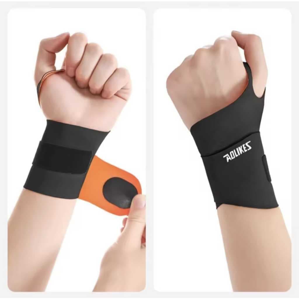 Wrist Support Guard Wrist Band Gym Fitness - Pelindung Pergelangan Tangan Cedera Nyeri AOLIKES 7934