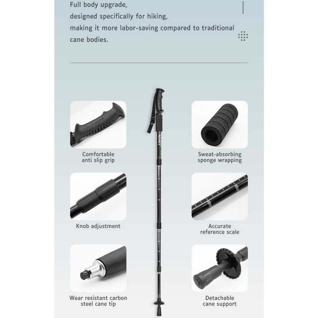 AOLIKES 3401 Trekking Pole - Tongkat Gunung - Tongkat Hiking - Tracking Pole 110 cm