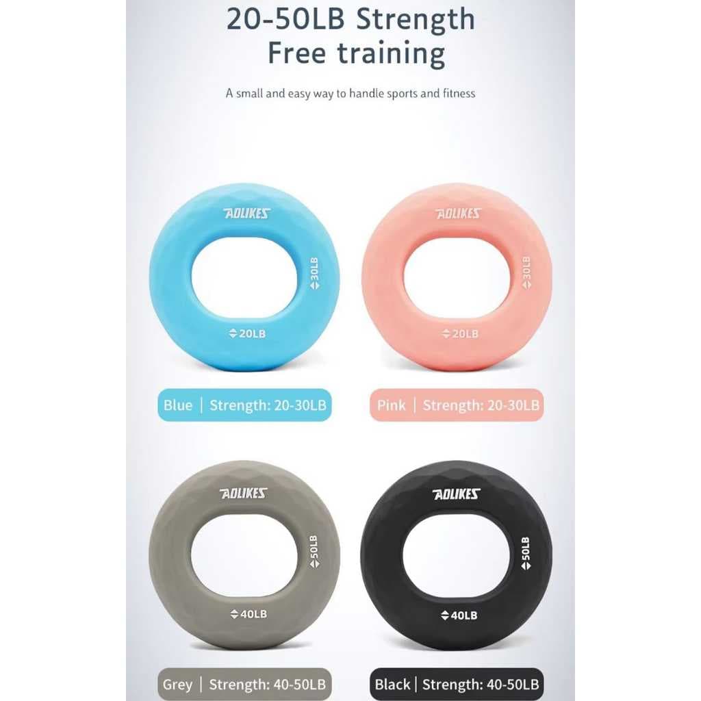 AOLIKES 3502 Silicone Silikon Grip Handgrip Alat Bantu Latihan Otot Tangan Lengan Arm Fitness Hand Grip