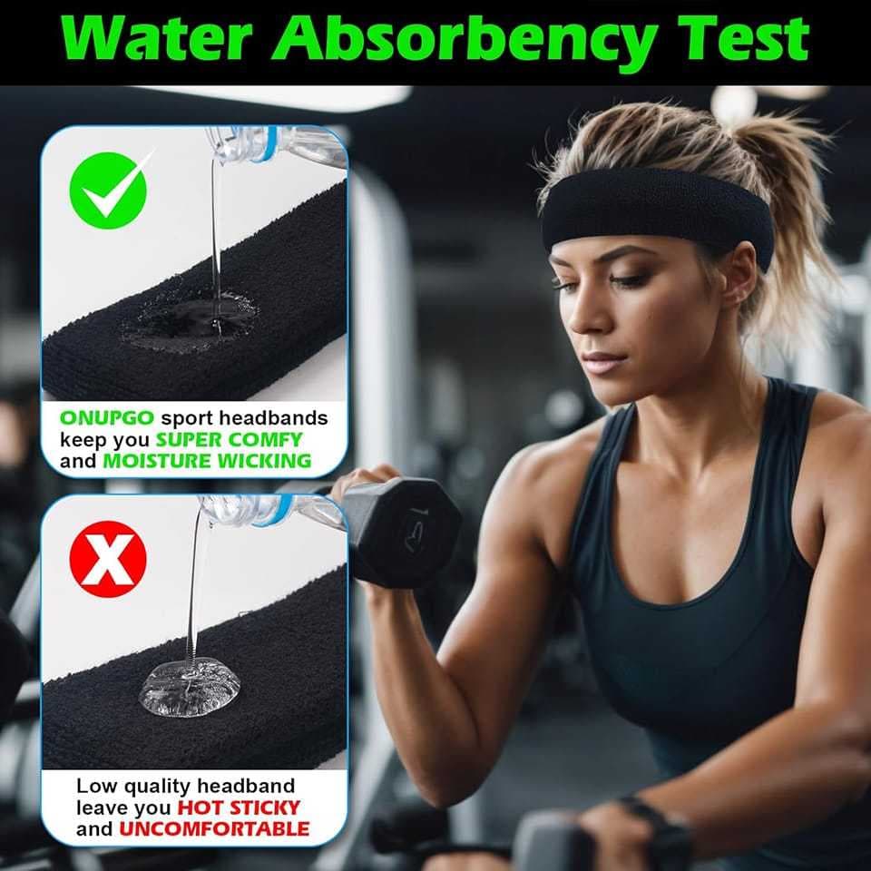 Headband Hairband Sport Running Head Band Pria Wanita Tenis AOLIKES 2106 Pengikat Kepala Bandana — gambar 2