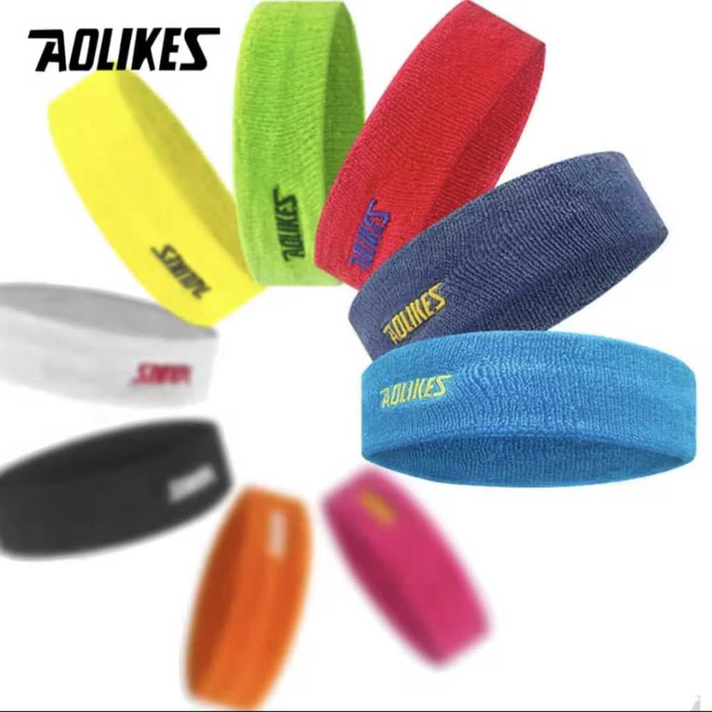 AOLIKES 2108 Headband Hairband Sport Head band Bandana Pengikat Kepala Bandana Mini Yoga Running Gym