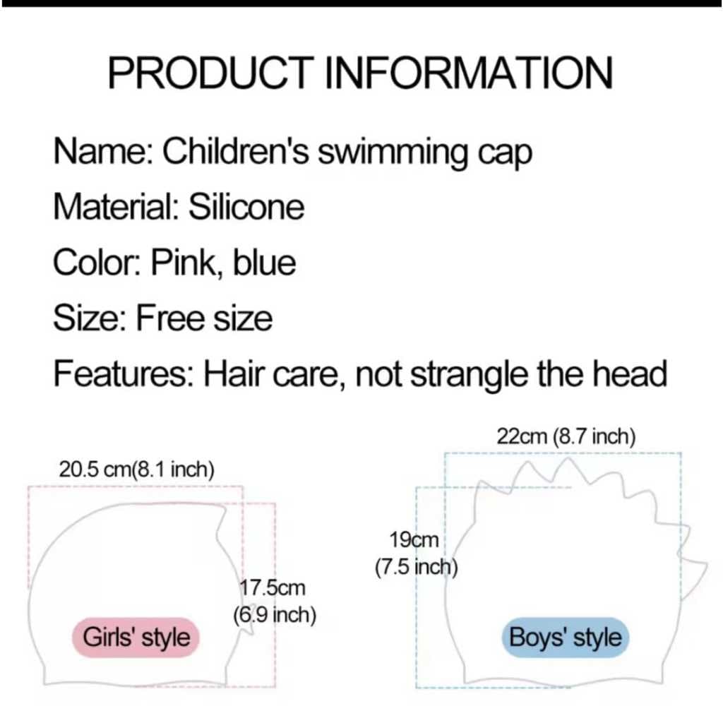 AOLIKES 5011 Topi Renang Anak / Silicone Swim Cap / Penutup Kepala Renang Anak