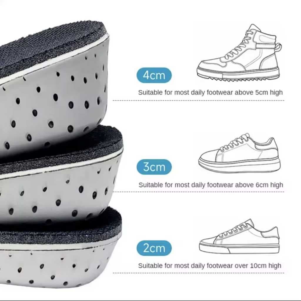 Sol Sepatu - Insole Sepatu - Alas Sepatu - Peninggi Penambah Tinggi Badan
