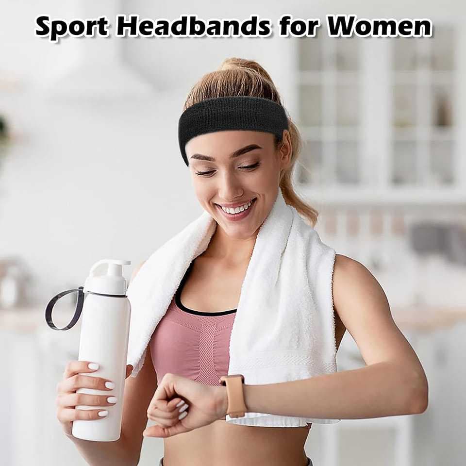Headband Hairband Sport Running Head Band Pria Wanita Tenis AOLIKES 2106 Pengikat Kepala Bandana — gambar 6